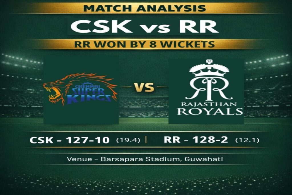 CSK vs RR IPL 2026 Match 3 analysis