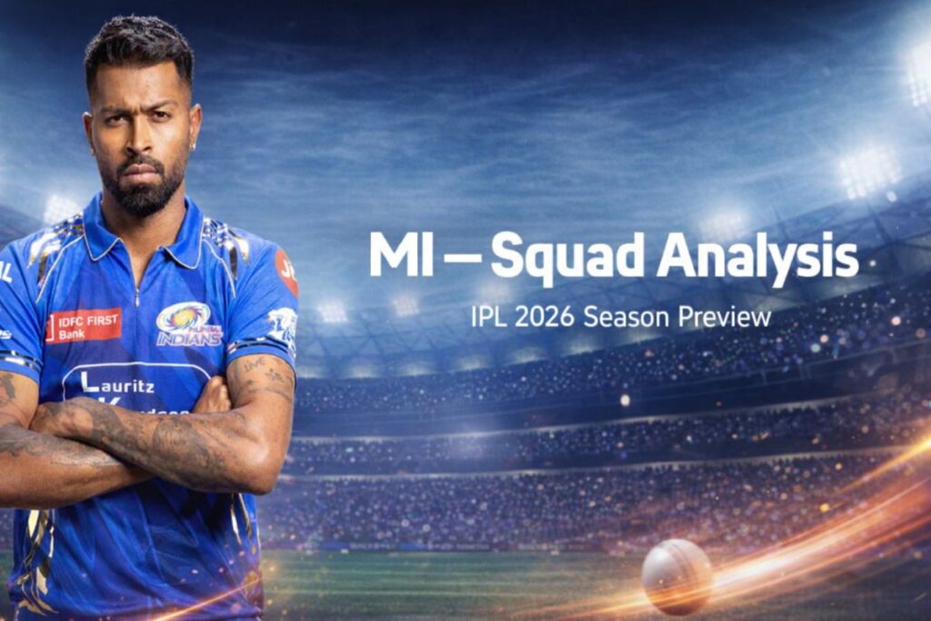 Real MI player image enhanced with blue cinematic stadium lighting.