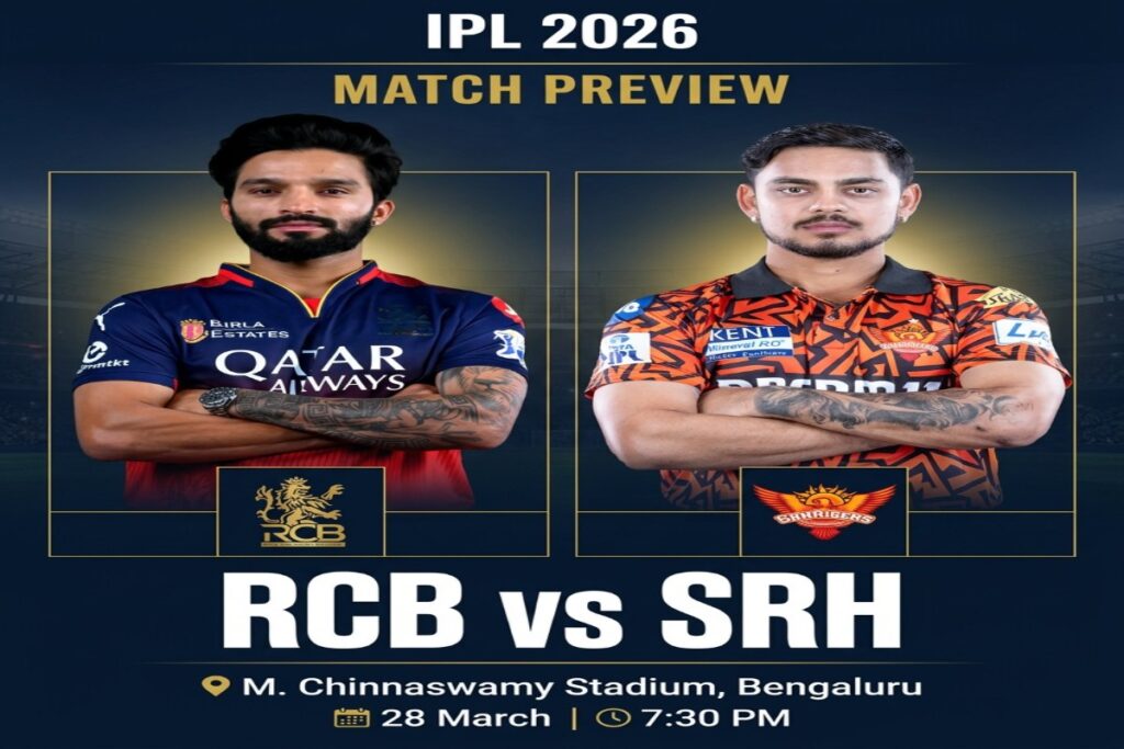 RCB vs SRH IPL 2026 Match 01 prediction and preview