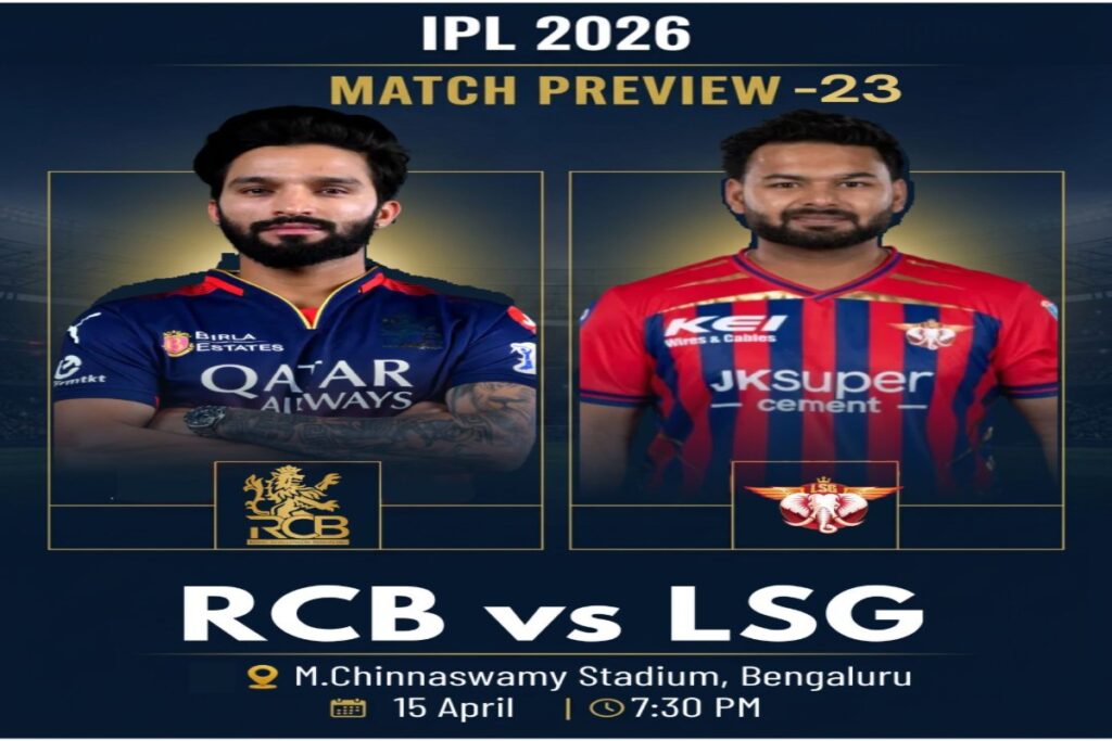RCB vs LSG prediction, playing XI and match preview IPL 2026