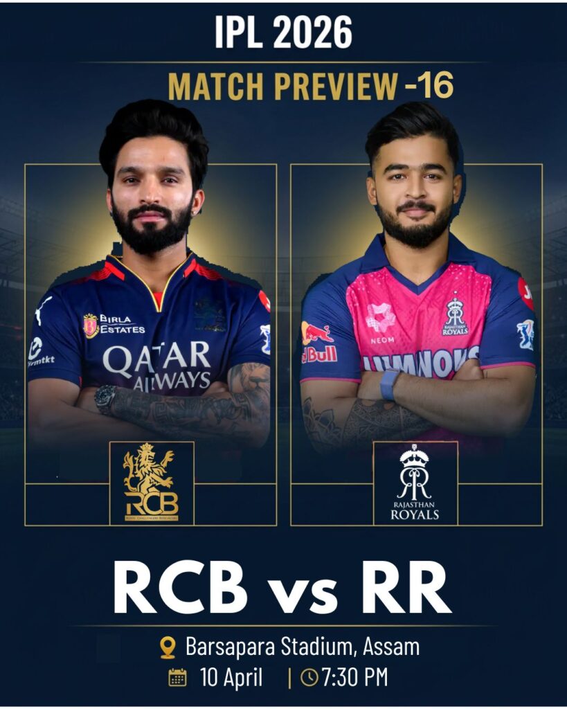 RCB vs RR Prediction IPL 2026