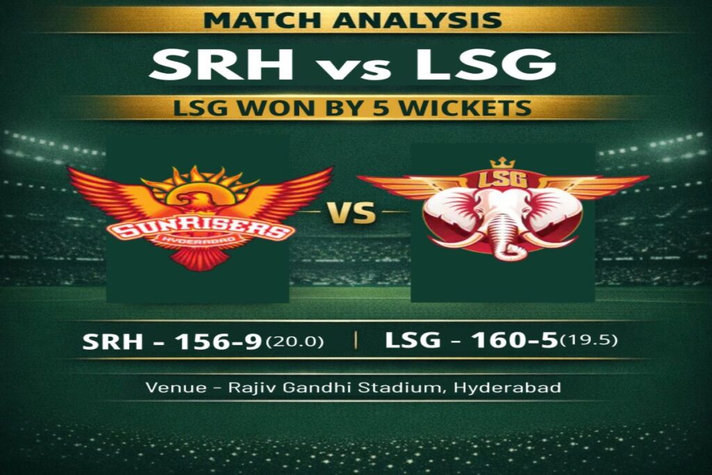 SRH vs LSG IPL 2026 Analysis - highlights