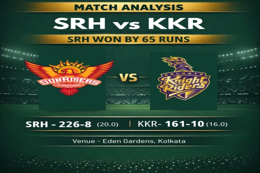 SRH vs KKR IPL 2026 analysis - post match