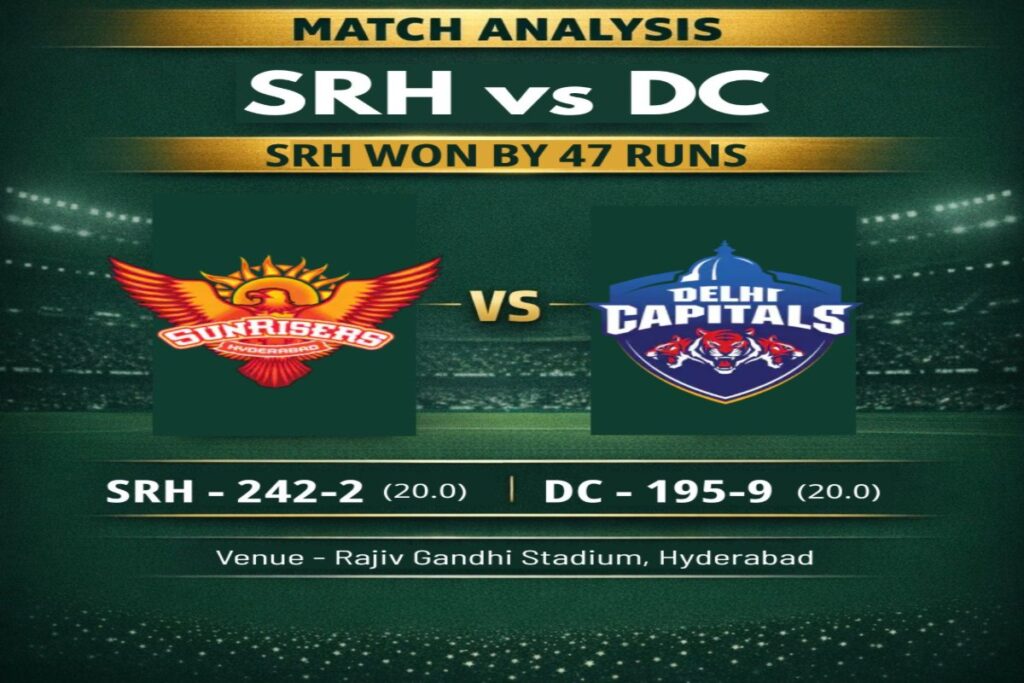 Abhishek Sharma 135 SRH vs DC Match Analysis IPL 2026