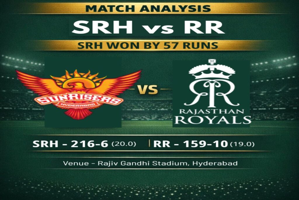 SRH vs RR Analysis IPL 2026