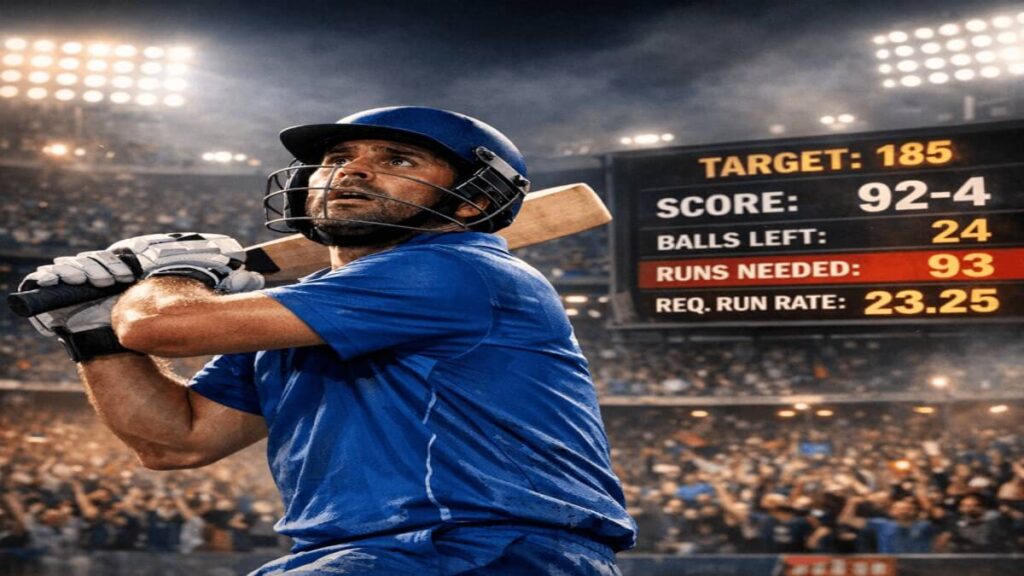 IPL teams collapse under pressure showing psychological factors affecting T20 cricket performance